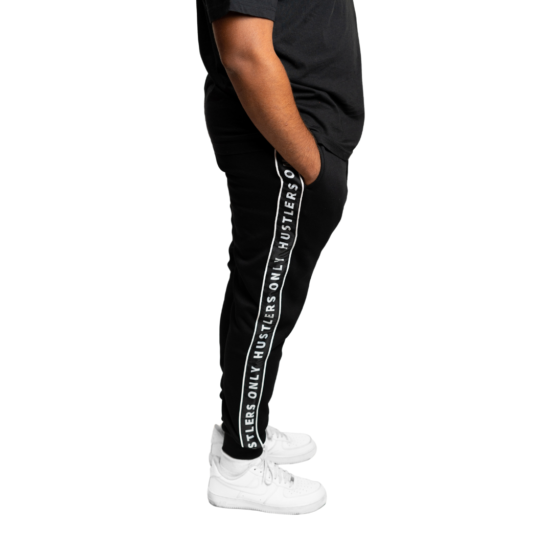 Hustlers Only Black Sweatpants Signature Sweat Suit