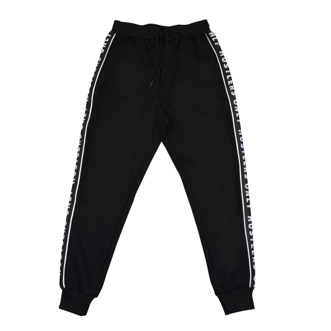 Hustlers Only Black Sweatpants Signature Sweat Suit